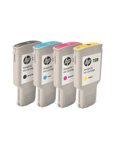 HP728 300-ml Cyan InkCart