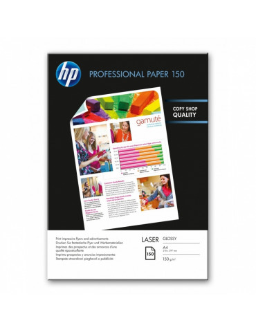 HP Professional Glossy Laser Paper 150 gsm-150 sht/A4/210 x 297 mm