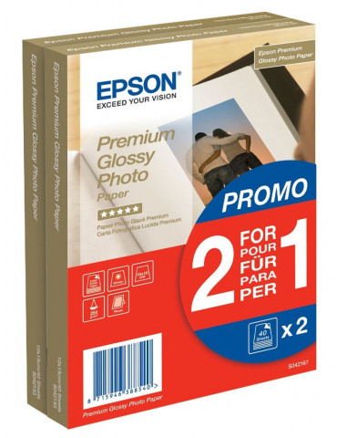 Epson Premium Glossy Photo Paper, 100 x 150 mm, 255g/m2, 80 Blatt