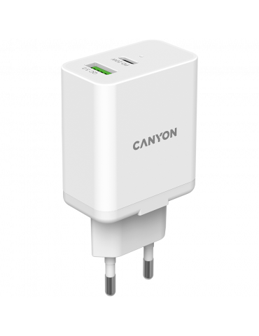 Външна батерия Canyon PB-1001, 10000mAh, бял - CNE-CHA20W03