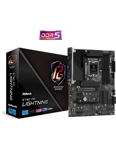 Дънна платка AsRock Z790 PG Lighting , LGA1700, DDR5, PCIe 5.0