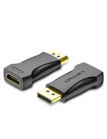 Адаптер Vention DisplayPort M / HDMI F - 4K, Black - HBPB0