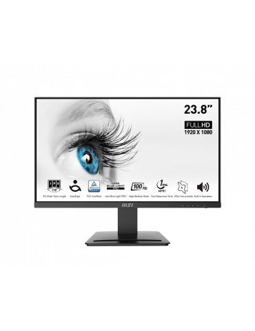 Монитор MSI Pro MP243X 23.8" IPS, 100Hz, Full HD, 1ms, 1000:1, DisplayPort, HDMI - 9S6-3PB5CH-038