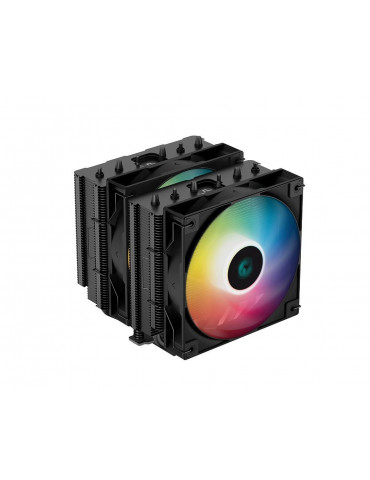 Охладител за процесор DeepCool AG620 BK, Addressable RGB, Dual-Tower, LGA1700/AM5 - R-AG620-BKANMN-G-2