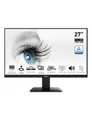 Монитор MSI PRO MP273A 27" IPS, 100Hz, Full HD, 1ms, 1000:1, DisplayPort, HDMI, VGA - 9S6-3PB4CH-060