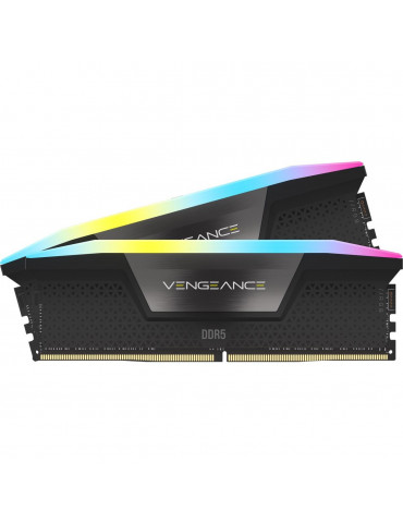 RAM памет Corsair 32GB(2x16GB) DDR5 PC5-41600 5200MHz CL40 Vengeance Black RGB - CMH32GX5M2B5200C40