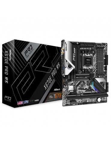 Дънна платка Asrock X670E PRO RS, AM5, ATX, 4xDDR5