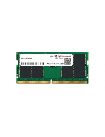 RAM памет Transcend 8GB JM DDR5 4800MHz,1Rx16 1Gx16 CL40 1.1V SODIMM - JM4800ASG-8G