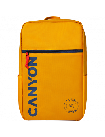 Раница за лаптоп Canyon за 15,6" лаптоп, полиестър, жълт  - CNS-CSZ02YW01