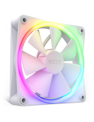 Вентилатор NZXT F120 RGB бял - RF-R12SF-W1