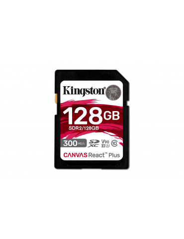 SD карта Kingston 128GB Canvas React SDXC UHS-II - SDR2/128GB