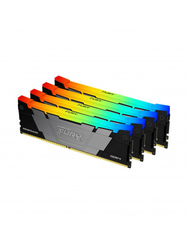 RAM памет Kingston 128GB(4x32GB) DDR4 3600MHz CL18 FURY Renegade RGB - KF436C18RB2AK4/128