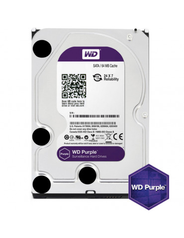 Хард диск 1TB 3.5" Western Digital Purple 64MB cache