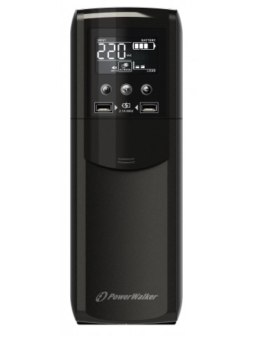 Токозахранващо устройство UPS Powerwalker VI 1200 CSW, 1200 VA, Line Interactive - VI 1200 CSW