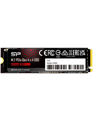 SSD диск Silicon Power 500GB UD90, M.2 2280, PCIe Gen 4x4, 4800/4200 MB/s - SP500GBP44UD9005