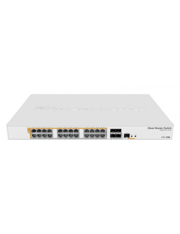 24 портов гигабит Ethernet комутатор MikroTik CRS328-24P-4S RM