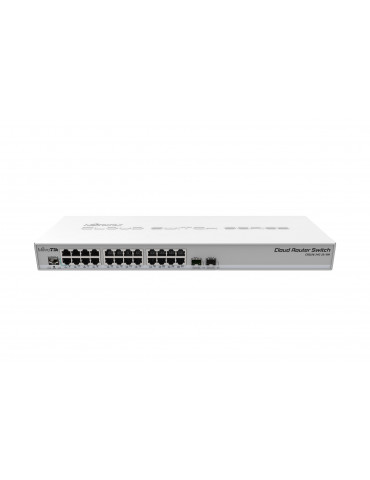 Суич MikroTik CRS326-24G-2S-RM, 24xGigabit LAN, 2xSFP  cages