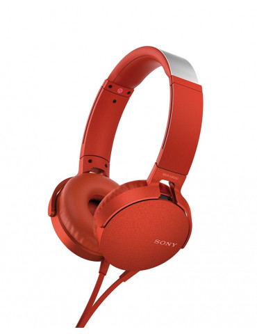 Слушалки Sony MDR-550AP, червени