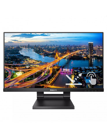 Монитор Philips 242B1TC/00, 23.8" Touch AG IPS, WLED, FHD 75Hz, 4ms GTG, Low Blue Mode,Speac., D-SUB, HDMI, DP, USB hub