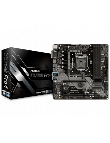 Дънна платка Asrock Z370M PRO4, сокет LGA1151 Coffee Lake