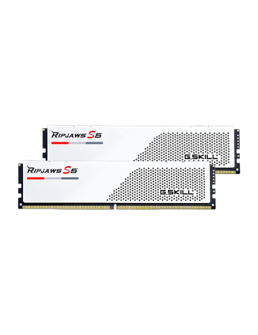 RAM памет G.SKILL 32GB(2x16GB) DDR5 PC5-41600 5200MHz CL36 Ripjaws S5 White - F5-5200J3636C16GX2-RS5W