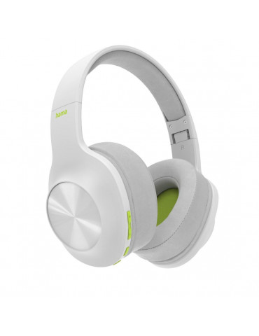 Bluetooth слушалки HAMA Spirit Calypso, Стерео, Микрофон, Bass Boost, Сгъваеми, бял - HAMA-184101