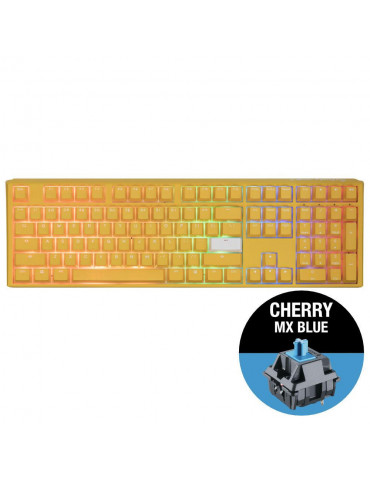 Геймърскa механична клавиатура Ducky One 3 Yellow Full-Size, Cherry MX Blue