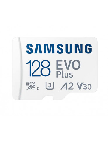 SD карта Samsung 128GB micro SD Card EVO Plus with Adapter, Class10, Transfer Speed up to 130MB/s - MB-MC128KA/EU