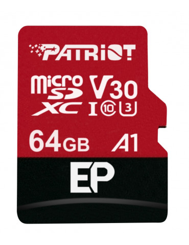 SD карта Patriot EP Series 64GB Micro SDXC V30 - PEF64GEP31MCX