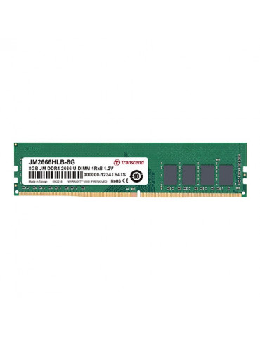 RAM памет Transcend 8GB JM DDR4 2666MHz 1Rx8 1Gx8 CL19 1.2V - JM2666HLB-8G