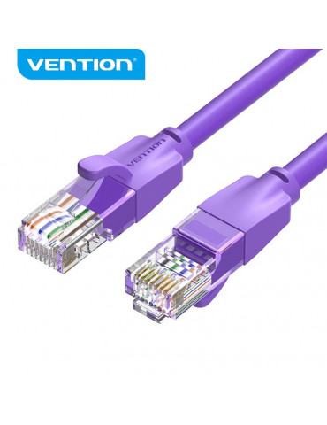Кабел Vention LAN UTP Cat.6 Patch Cable - 2M Purple - IBEVH
