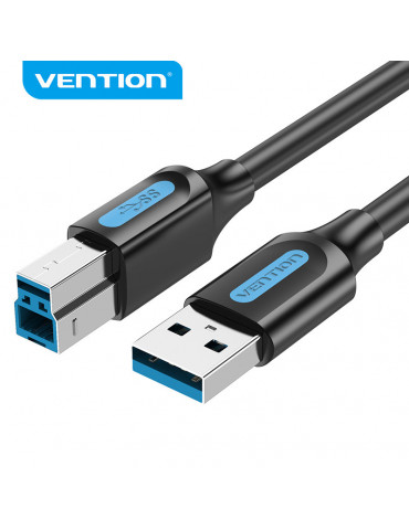 Кабел Vention USB 3.0 AM / BM - 1.5M Black - COOBG