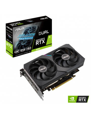 Видео карта Аsus Dual GeForce RTX 3060 V2 OC Edition 12GB GDDR6 - DUAL-RTX3060-O12G-V2