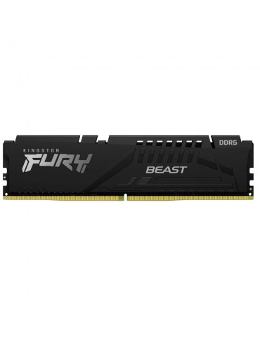 RAM памет Kingston 16GB DDR5 PC5-44800 5600MHz FURY Beast Black CL40 - KF556C40BB-16