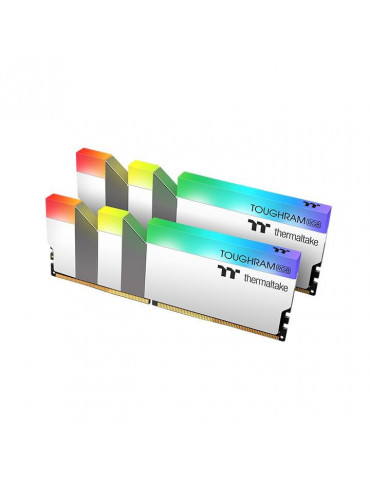 RAM памет Thermaltake 32GB(2x16GB) DDR4 3600MHz Toughram RGB White CL18 PC4-28800 - R022D416GX2-3600C18A