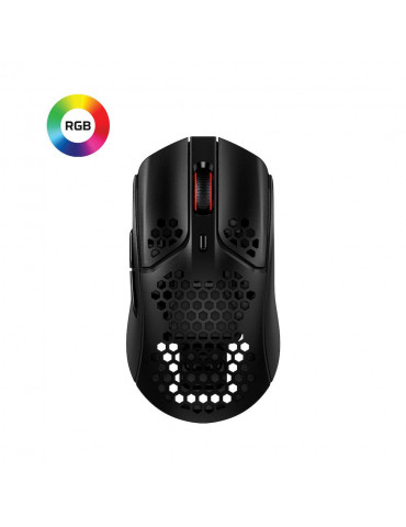 Геймърска мишка HyperX Pulsefire Haste Wireless, RGB, USB, черен/червен - 4P5D7AA