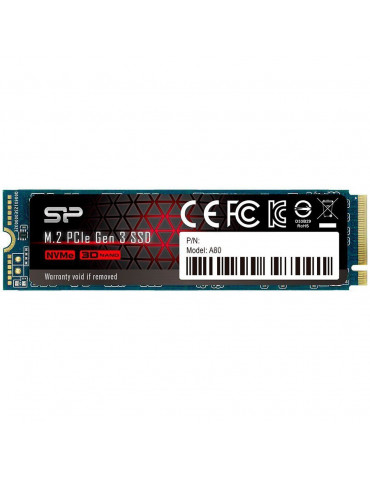 SSD диск SILICON POWER 2TB A80 M.2 2280, PCIe Gen3x4 - SP002TBP34A60M28