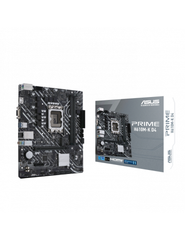 Дънна платка Asus PRIME H610M-K-D4, LGA1700 - 90MB1A10-M0EAY0