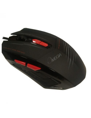 Геймърска мишка Omega CMM292RD, 7D, червен/черен