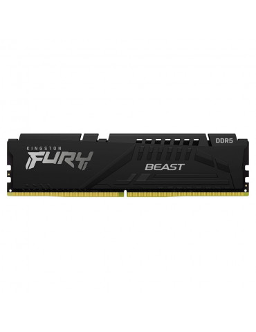 RAM памет Kingston 16GB 4800MHz DDR5 FURY Beast Black,  CL38 - KF548C38BB-16