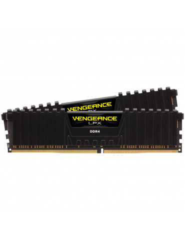 RAM памет Corsair 32GB(2x16GB) 3600MHz DDR4, 18-22-22-42, XMP 2.0 Vengeance LPX черен, 1.35V - CMK32GX4M2D3600C18