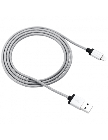 Кабел Canyon USB to lightning, certified by Apple, тъмно сив