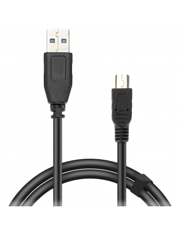Кабел Speedlink Mini-USB Cable, USB-A to Mini-USB Type B, Data transfer speeds of up to 480Mbit/s, 0.25m HQ