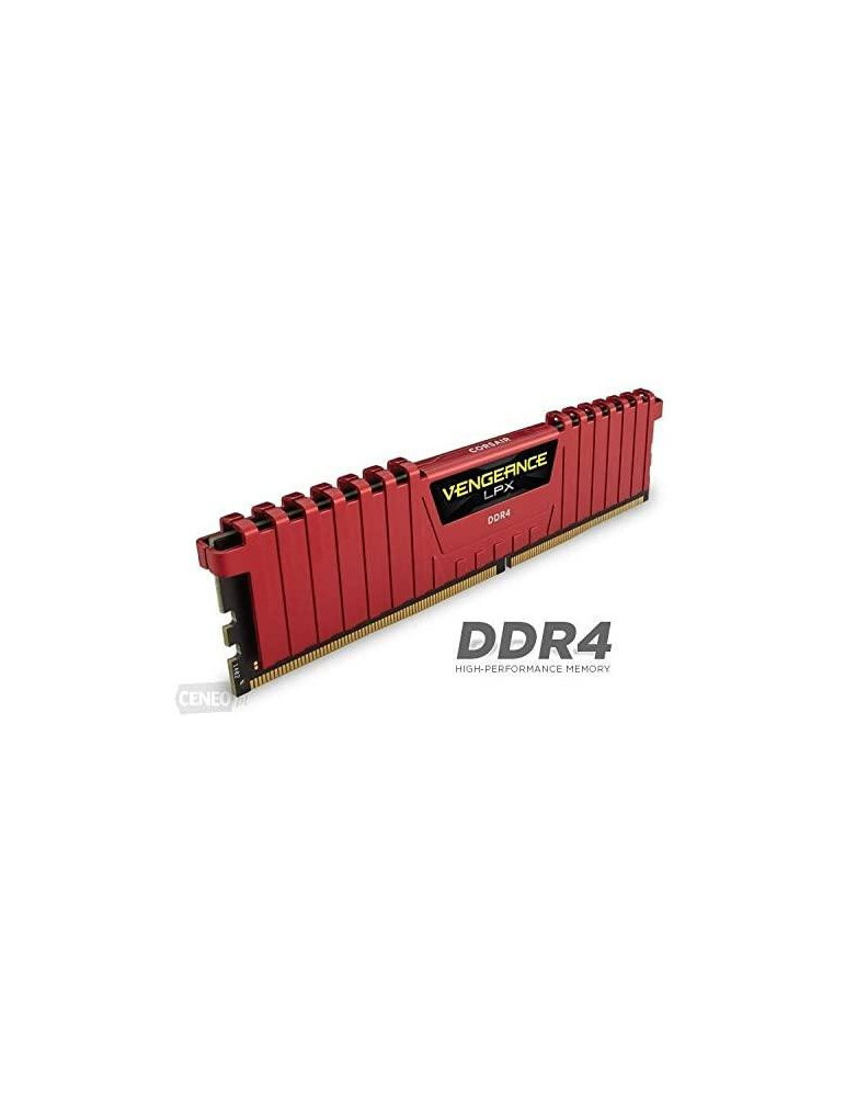 RAM Corsair 8GB DDR4 2400MHz VENGEANCE LPX C16 Red CMK8GX4M1A2400C16R