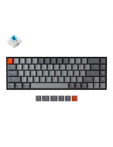 Геймърска механична клавиатура Keychron K6 Hot-Swappable 65% Keychron Blue Switch RGB LED ABS - K6-V2