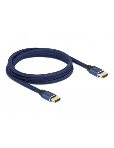 Кабел Delock Ultra High Speed, HDMI мъжко - HDMI мъжко, 48 Gbit/s, 8K 60 Hz, 2 м, Син