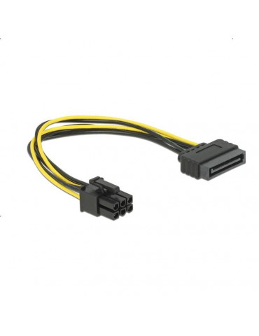 Кабел DeLock Power SATA 15 pin към 6 pin PCI Express, 20 cm