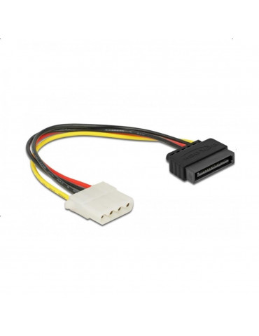 Кабел DeLock Power Cable SATA 15 pin женско към 4 pin женско, 20 cm