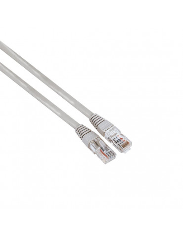 Мрежов кабел HAMA, CAT 5e, FTP/UTP, RJ-45 - RJ-45, 3 m, екраниран, сив, булк опаковка
