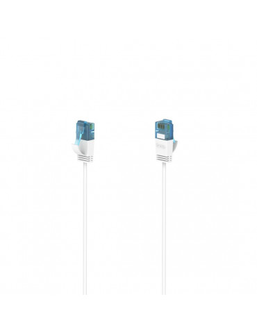 Мрежов кабел HAMA Flexi-Slim, U/UTP CAT 6a, 10 Gbit/s, RJ-45 - RJ45, 3.0 m, Бял